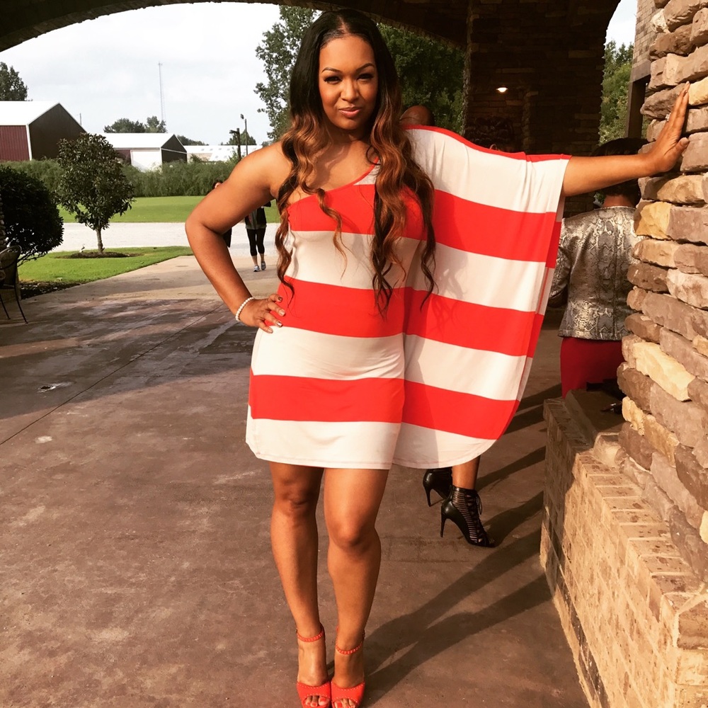 Flirty Tomato & Cream Dress